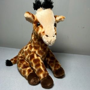 Aurora Destination Nation Plush Giraffe 12" Sitting Soft Stuffed Animal Toy